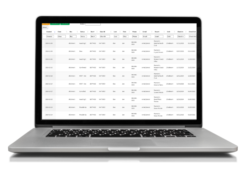 Mockup image of the owners portal